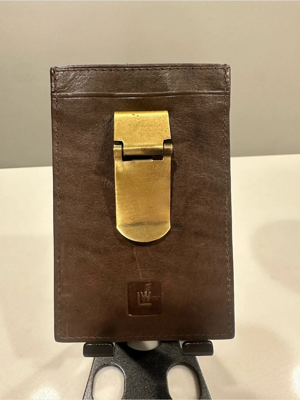 Wilsons Leather Brown ID Card Holder Wallet